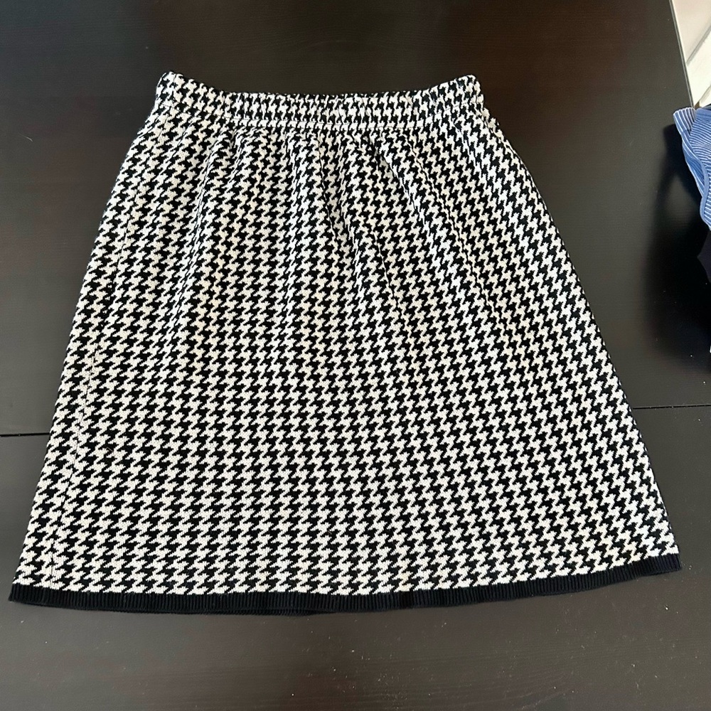 Houndstooth elastic waist skirt ⚡️⚡️